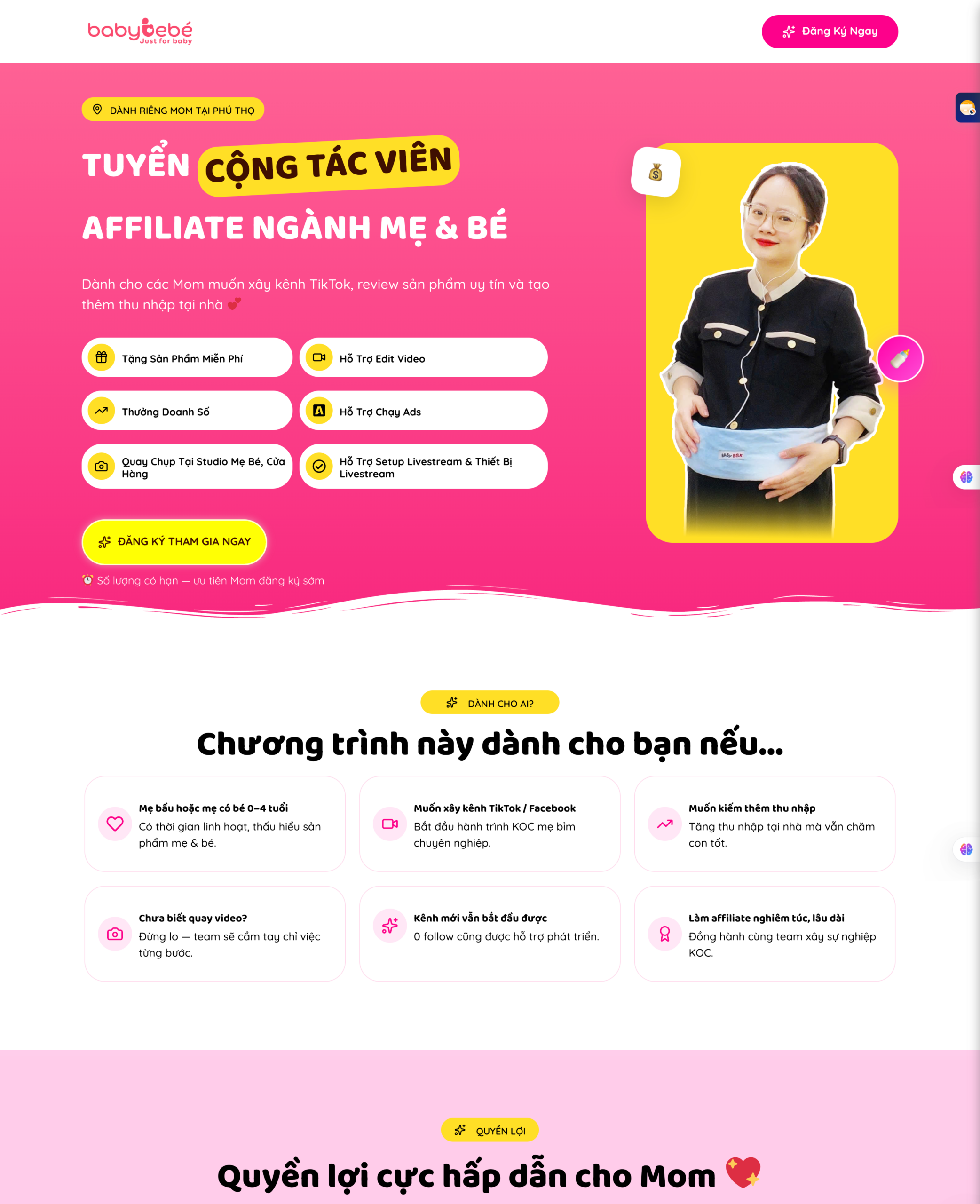 Landing Page Tuyển CTV - AFFILIATE
