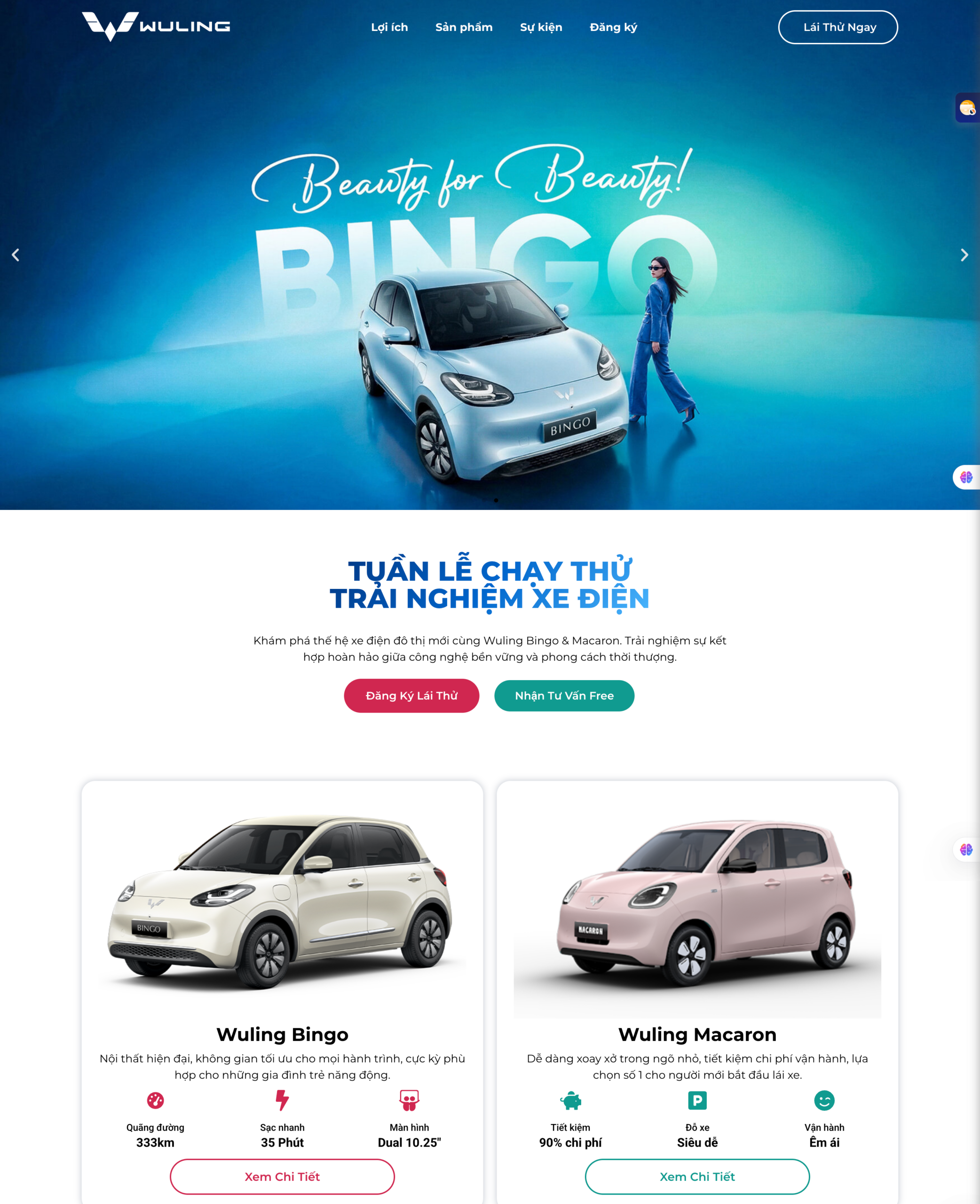 Langding Page Xe Điện